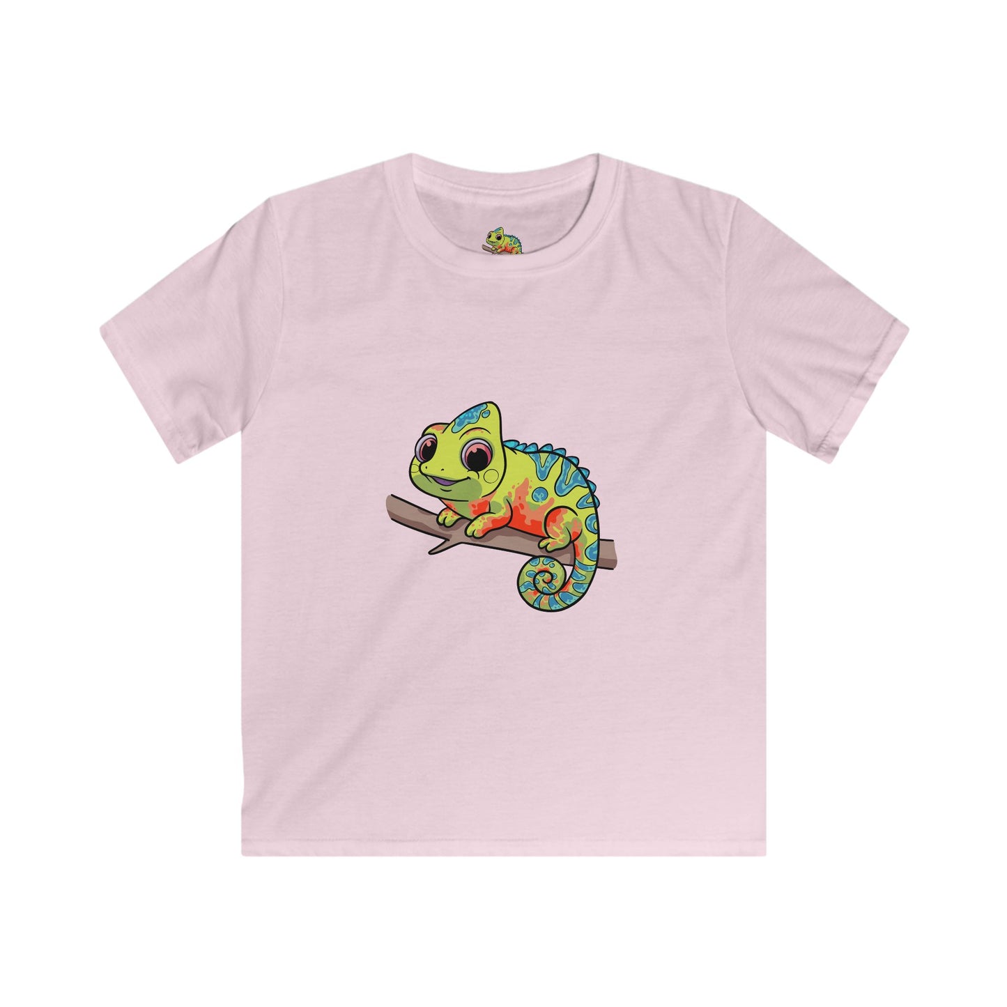 Cute Chameleon Kids T-shirts