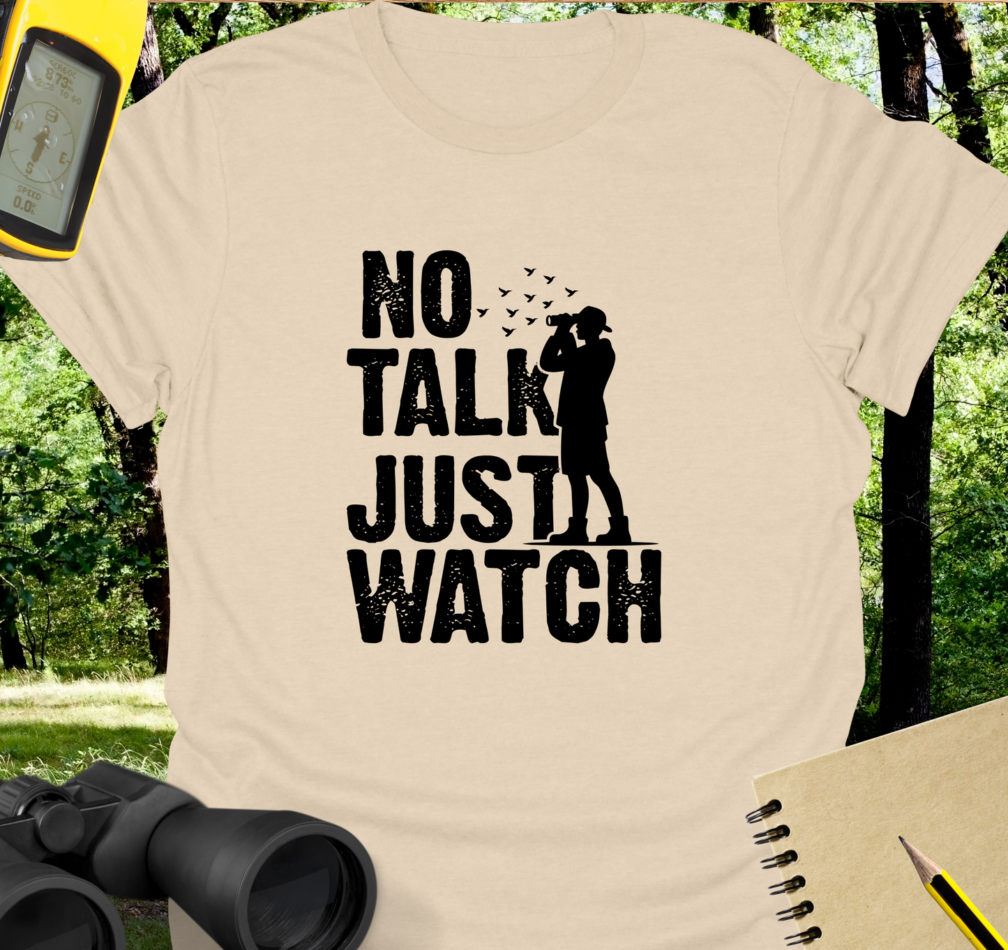 No talk birdwatching T-shirt