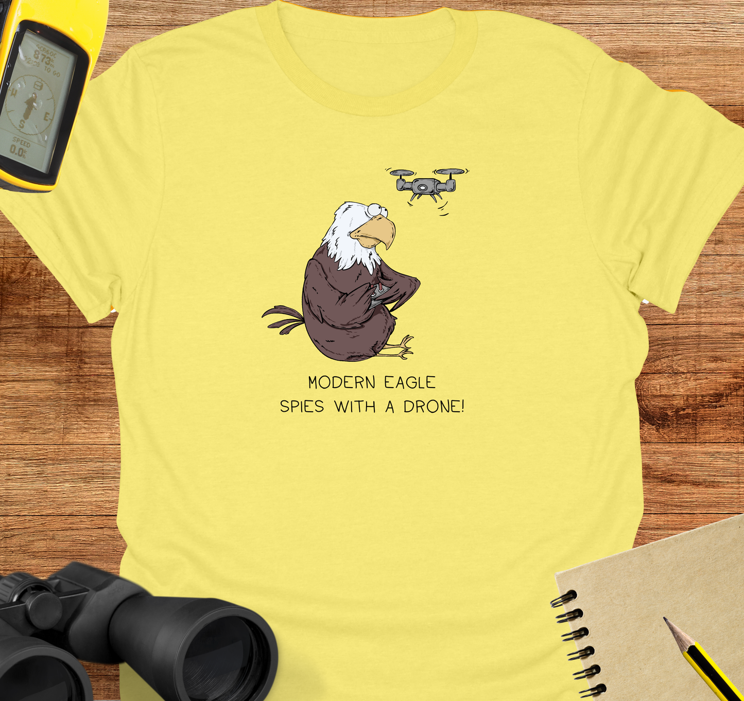Modern eagle drone T-shirt