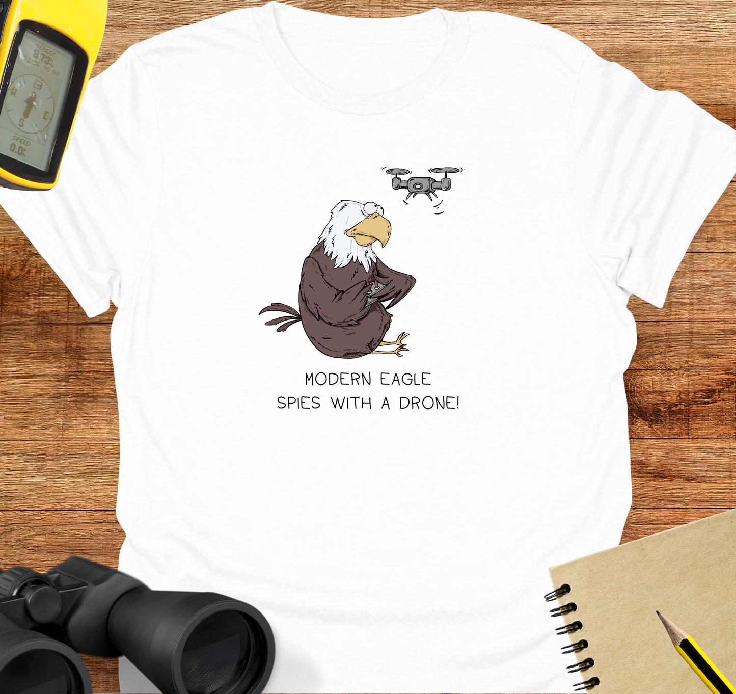 Modern eagle drone T-shirt