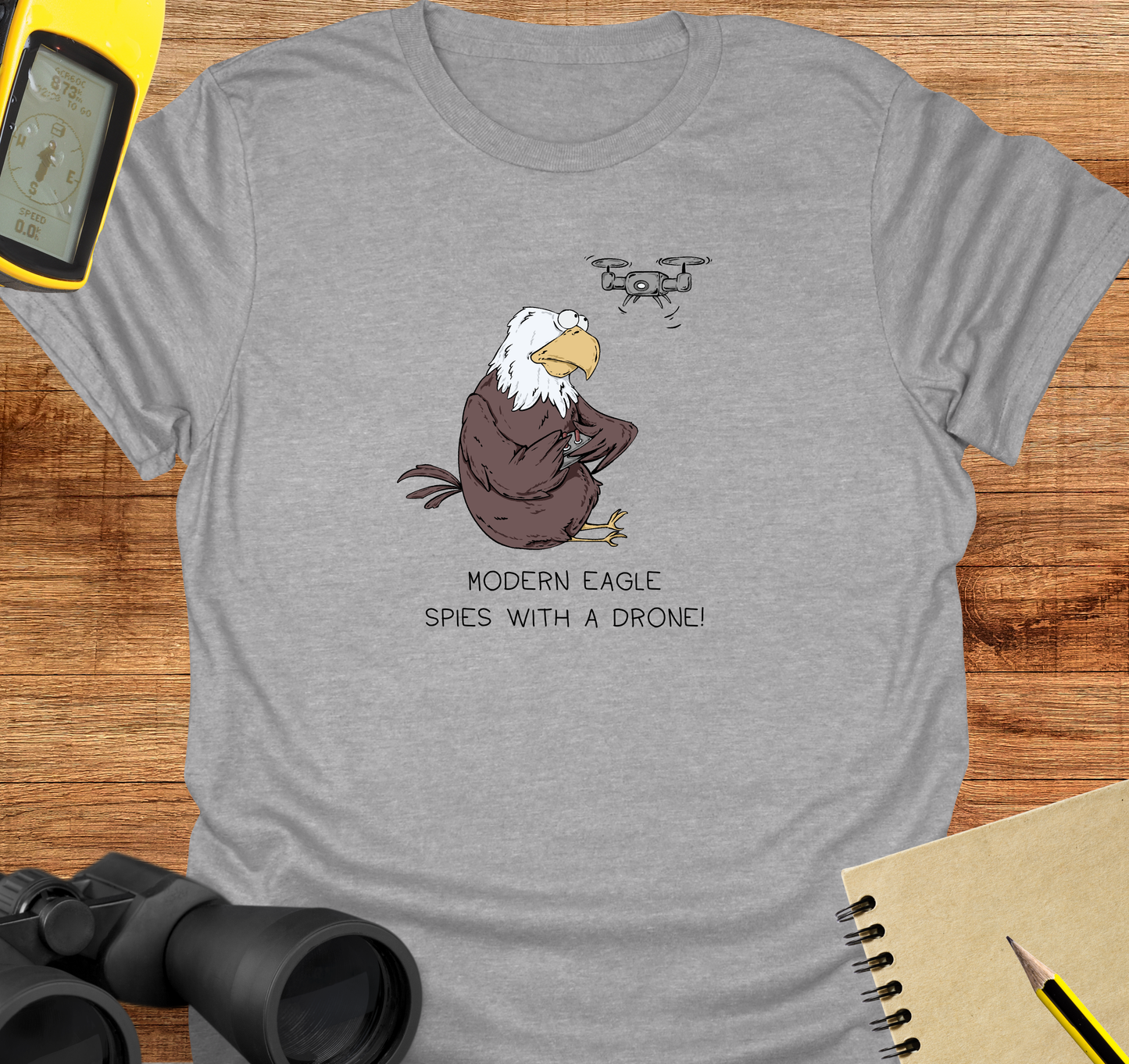 Modern eagle drone T-shirt