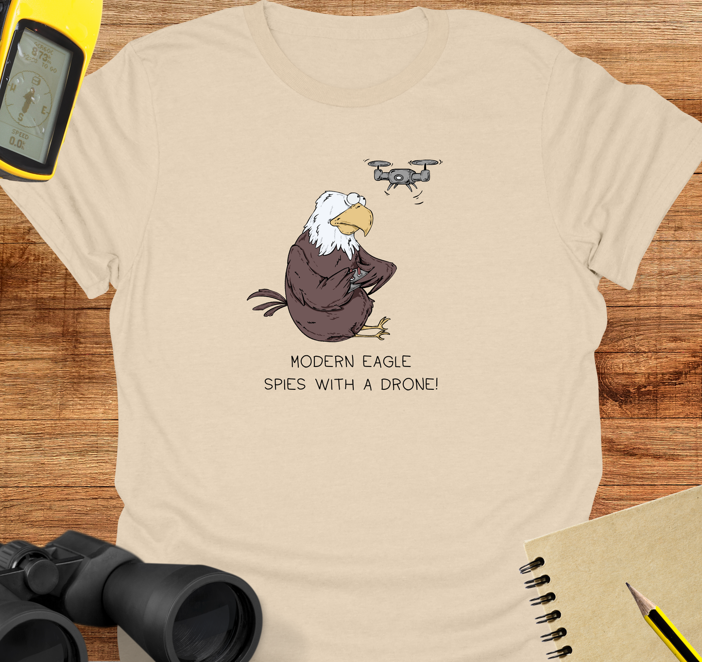 Modern eagle drone T-shirt