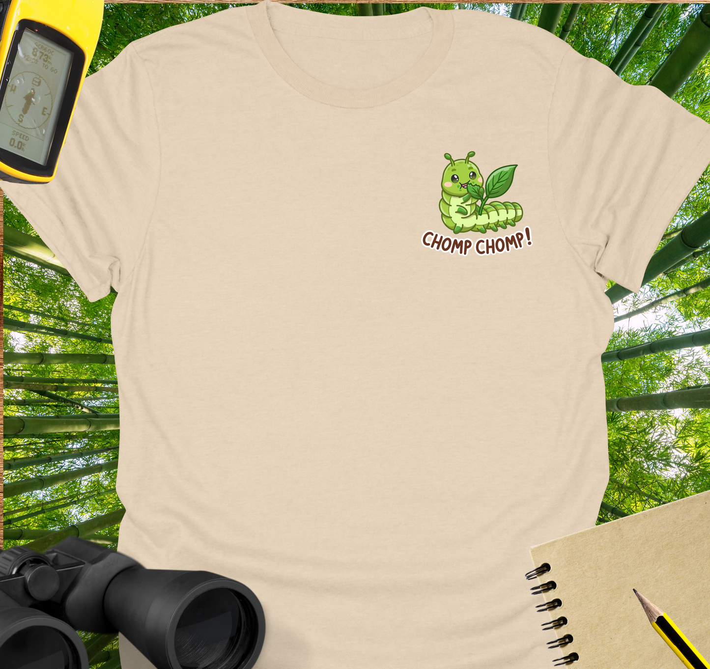 Chomp-chomp caterpillar T-shirt