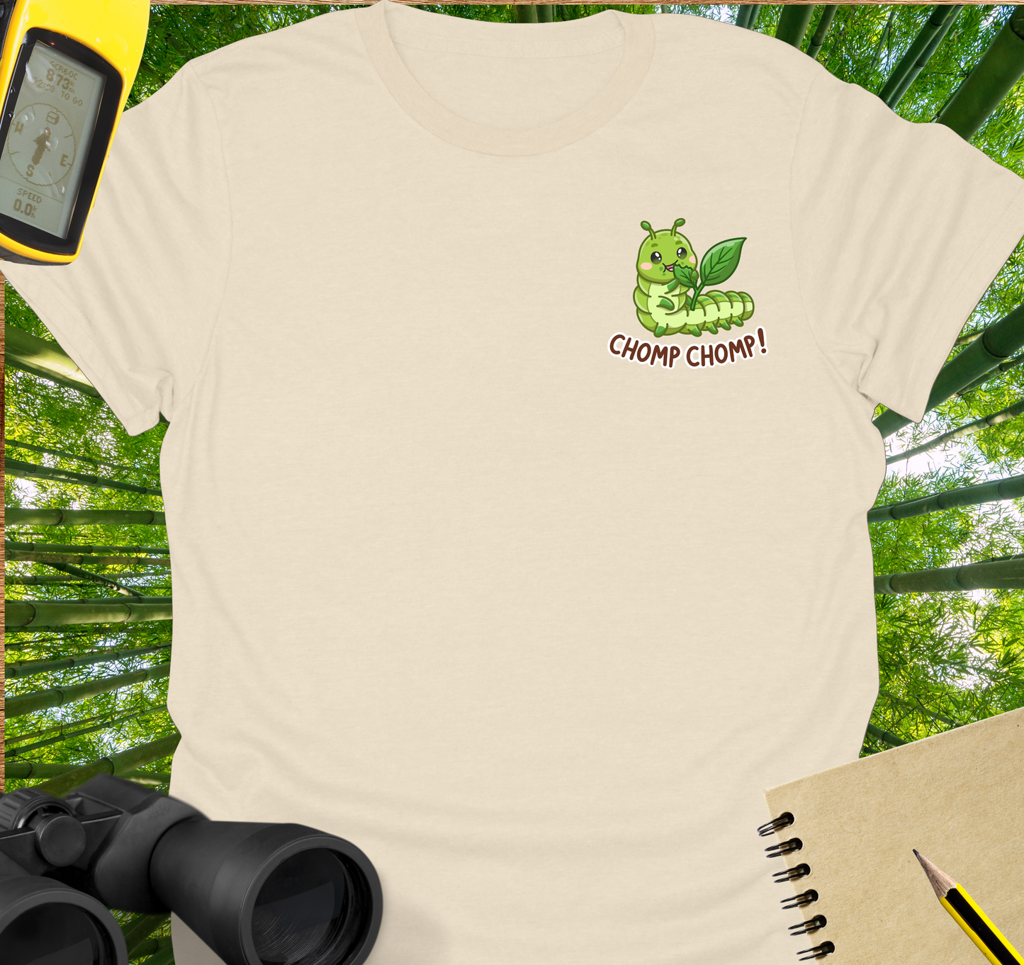 Chomp-chomp caterpillar T-shirt