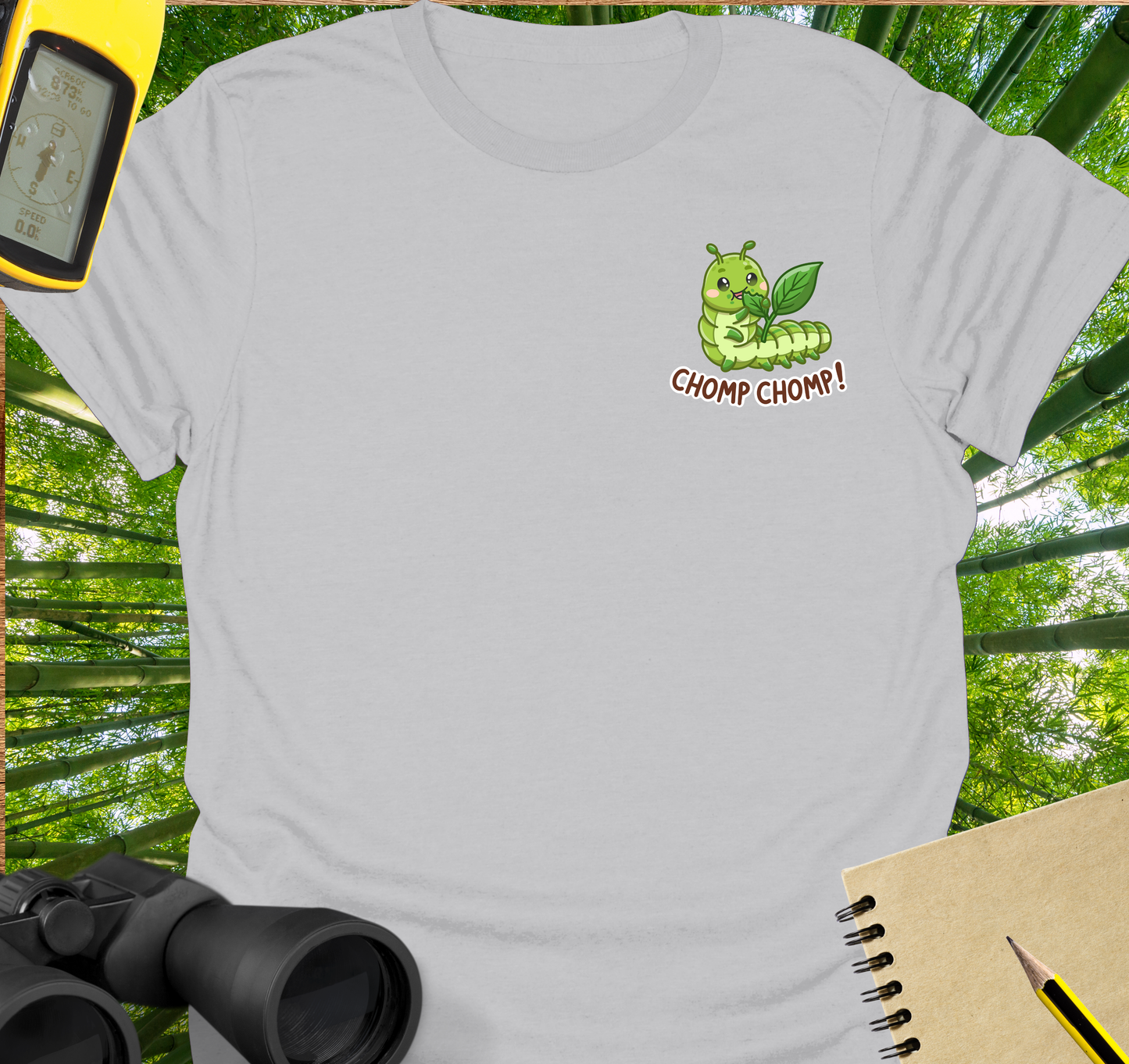 Chomp-chomp caterpillar T-shirt