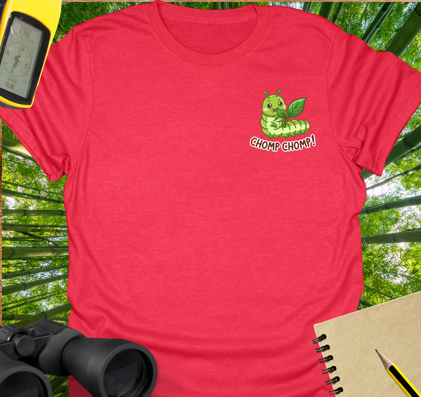Chomp-chomp caterpillar T-shirt