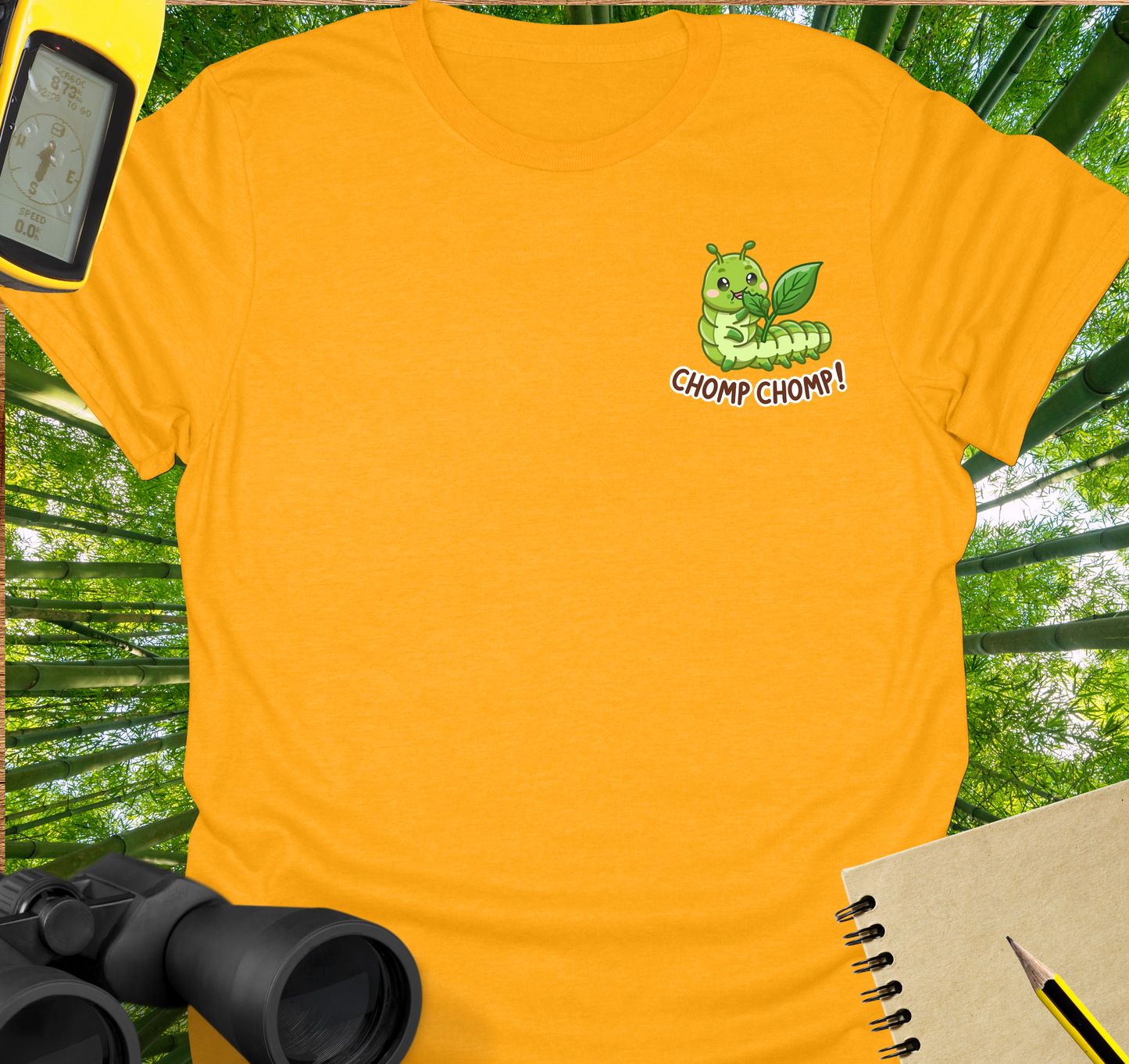 Chomp-chomp caterpillar T-shirt