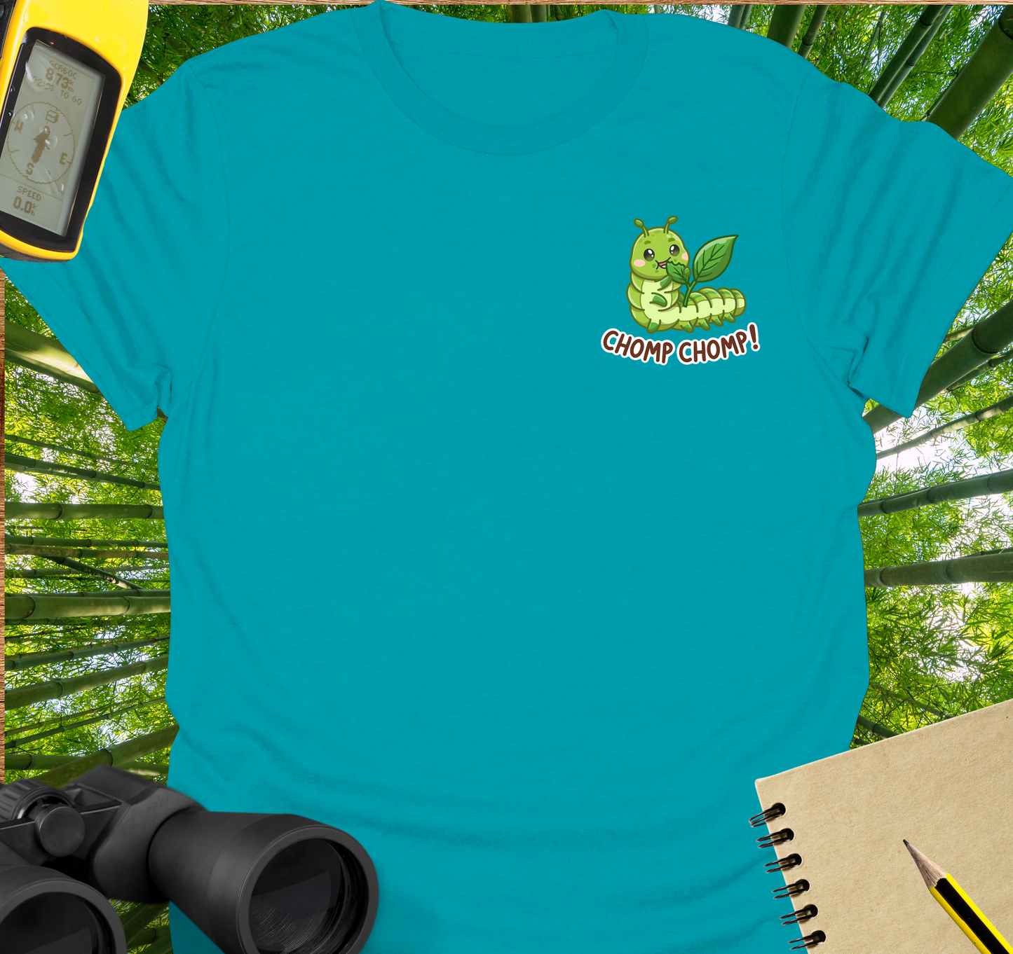 Chomp-chomp caterpillar T-shirt
