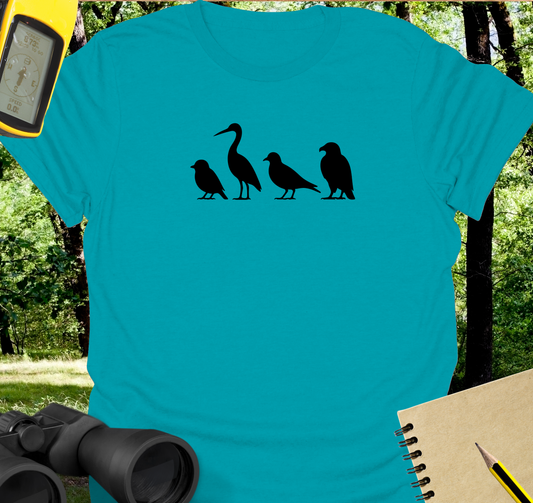 Bird silhouettes T-shirt