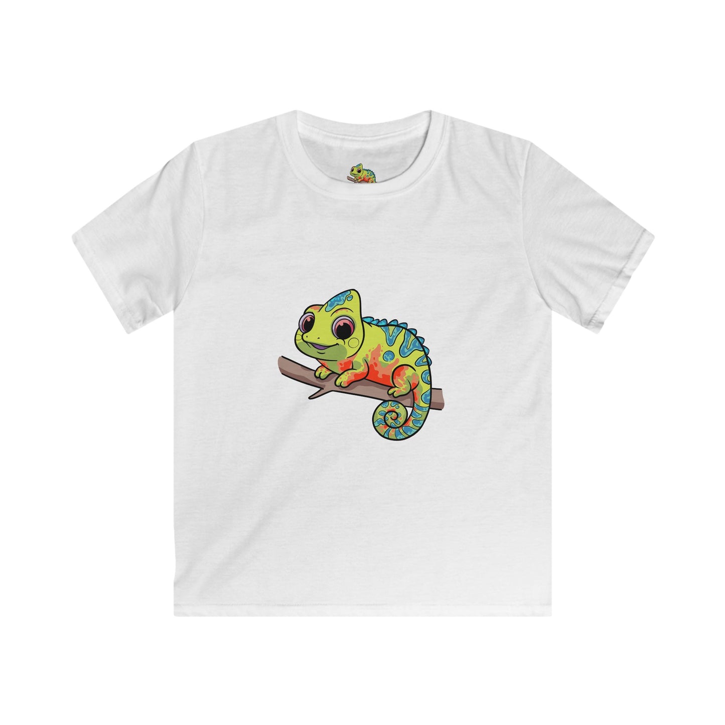 Cute Chameleon Kids T-shirts