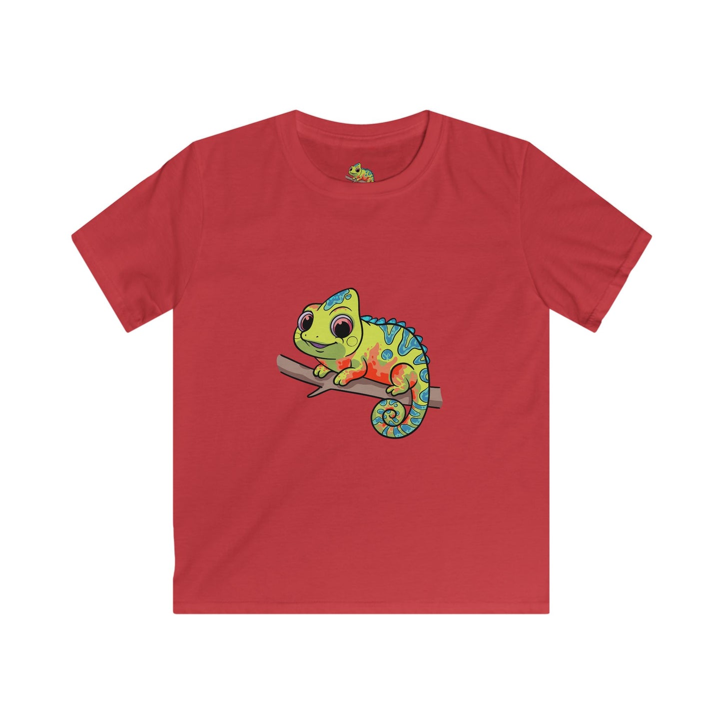 Cute Chameleon Kids T-shirts