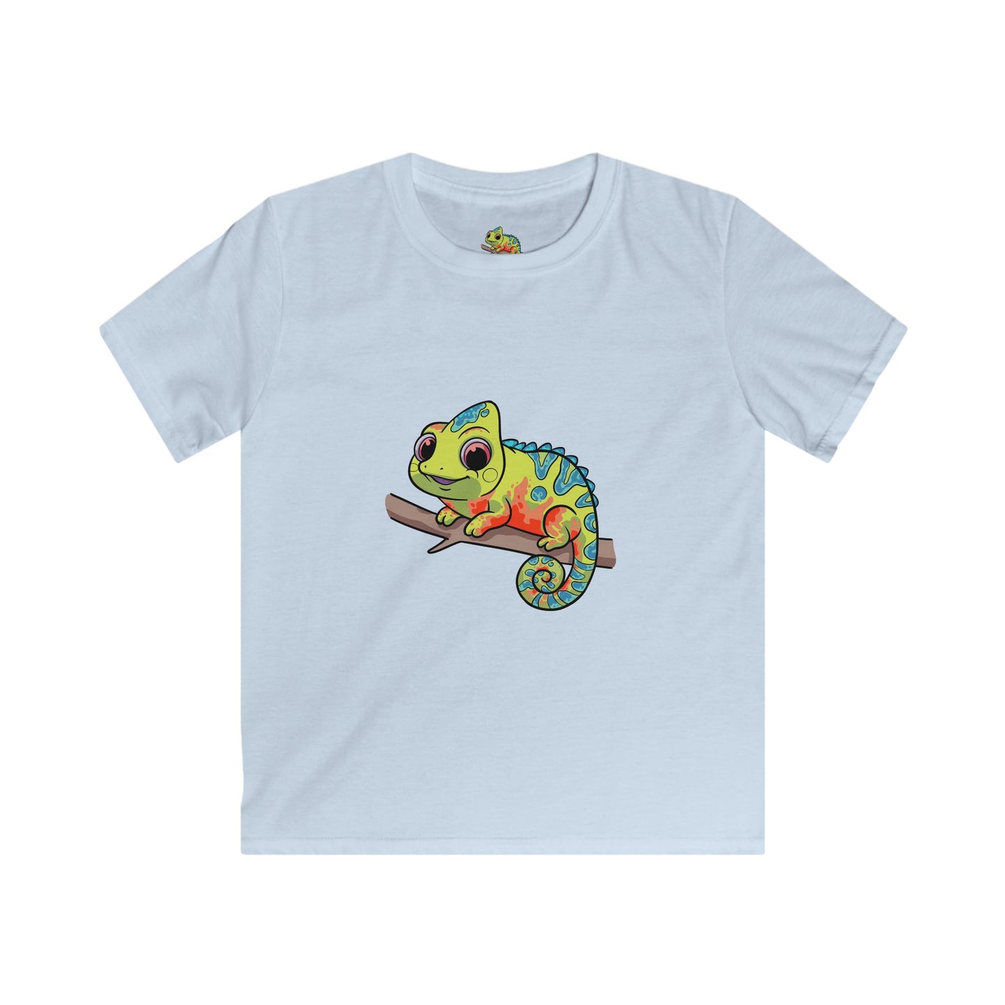 Cute Chameleon Kids T-shirts