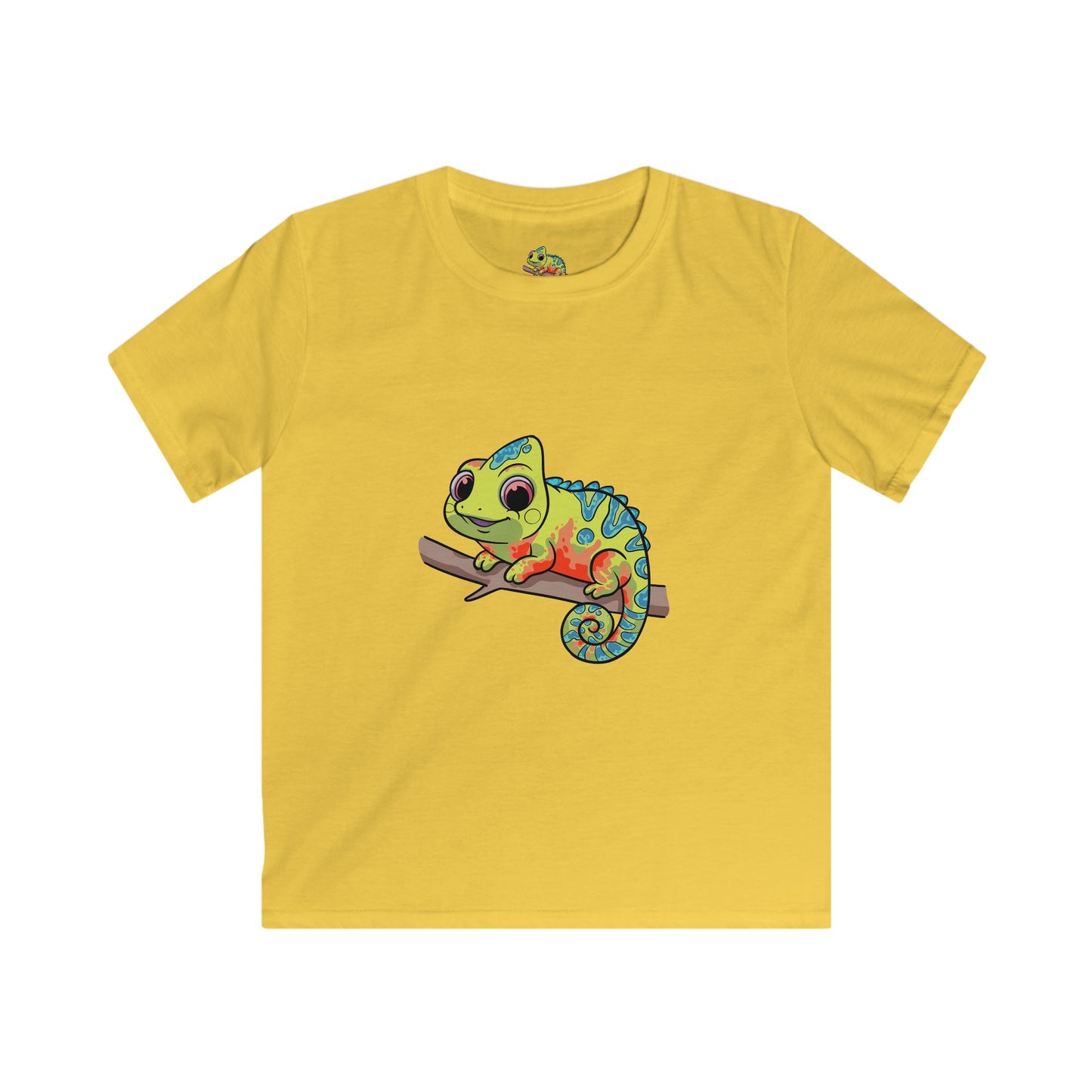 Cute Chameleon Kids T-shirts