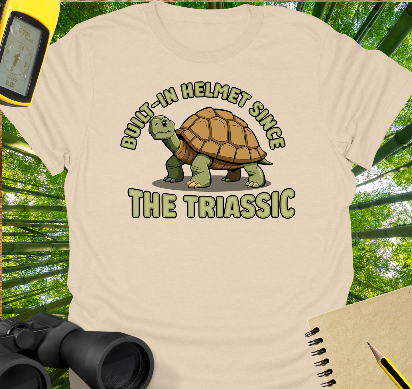 Built-in helmet T-shirt