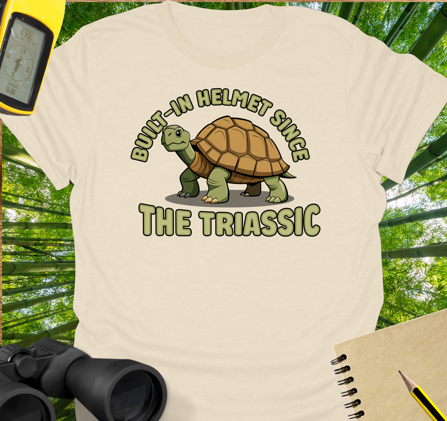 Built-in helmet T-shirt