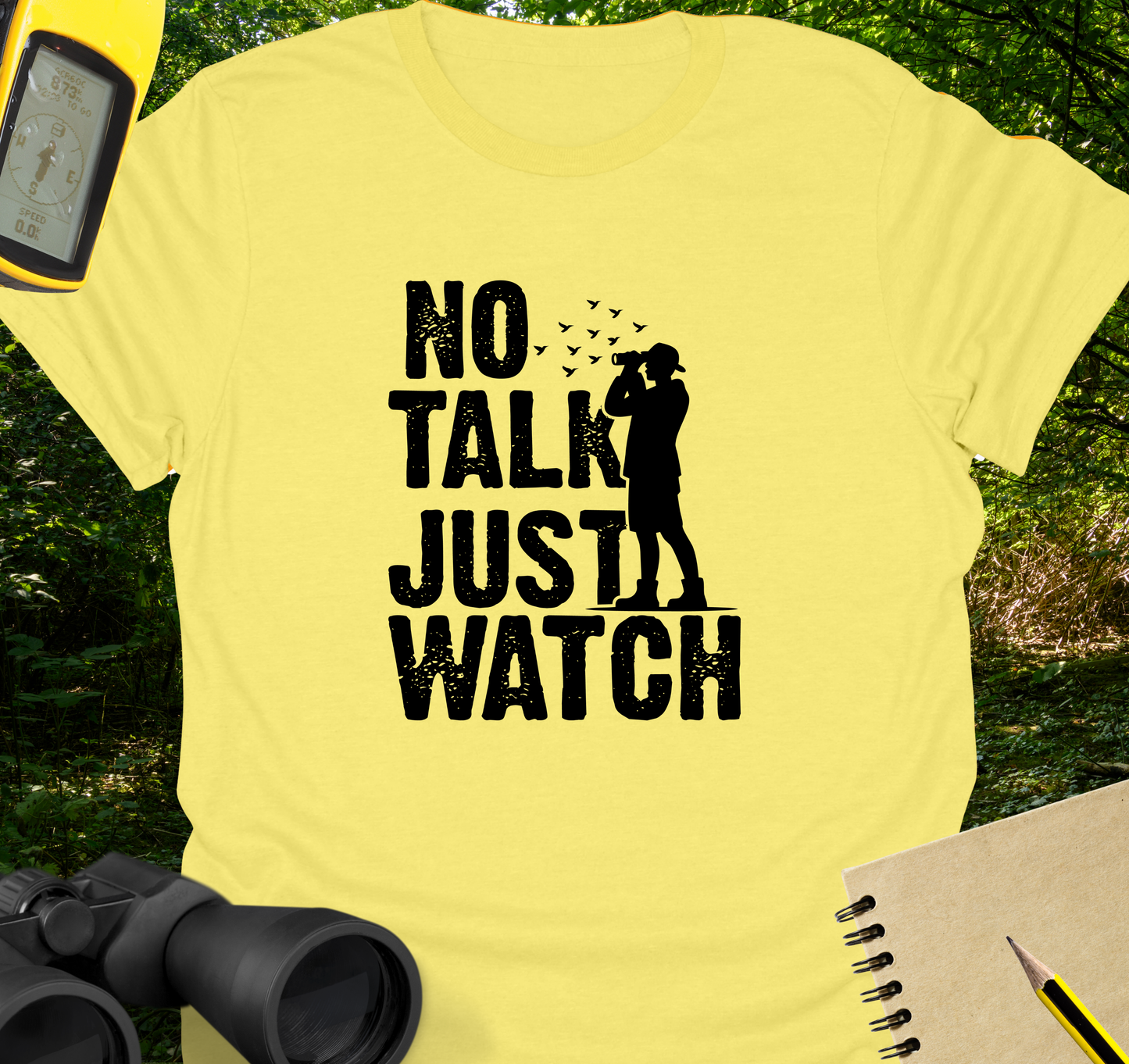 No talk birdwatching T-shirt
