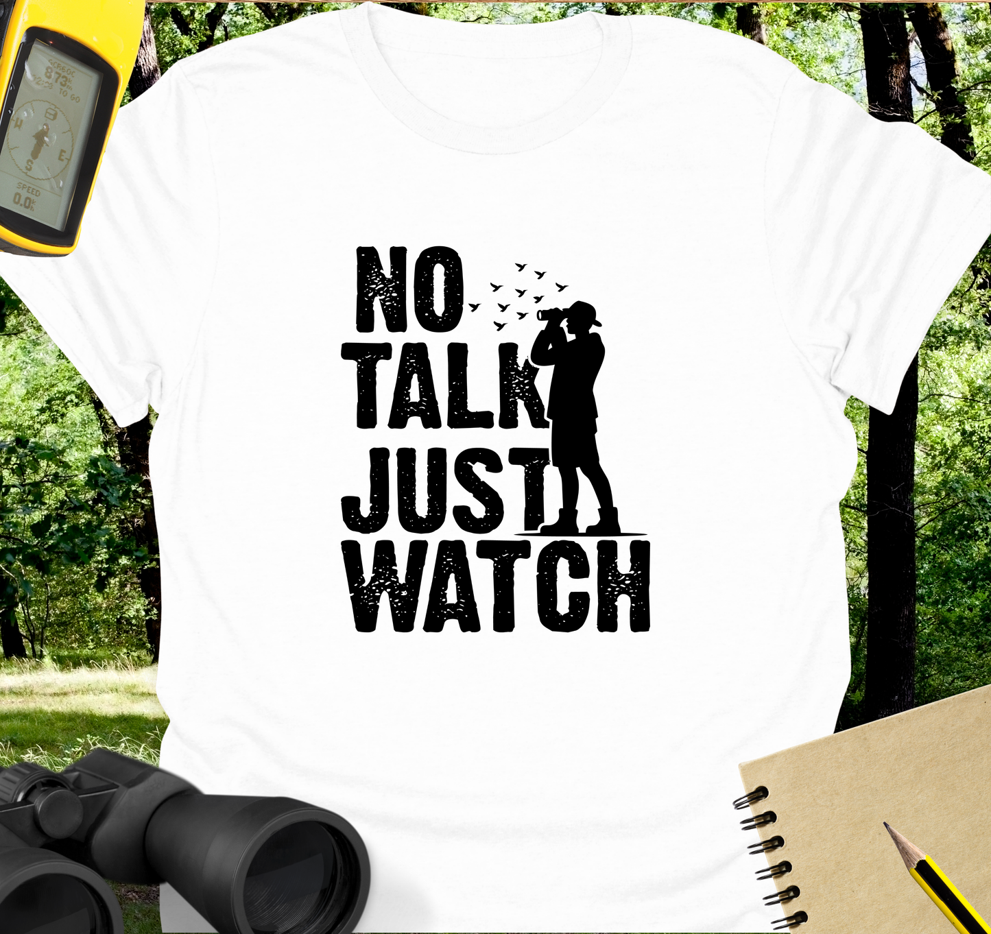 No talk birdwatching T-shirt