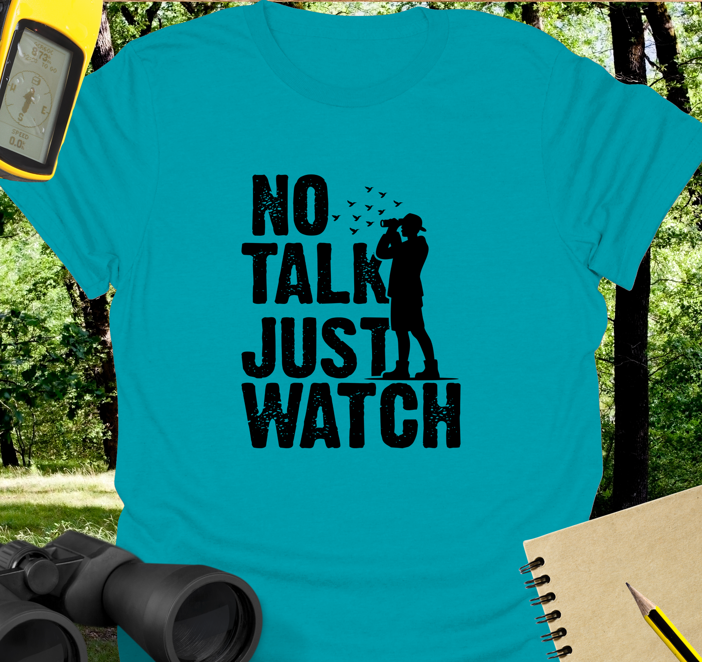 No talk birdwatching T-shirt