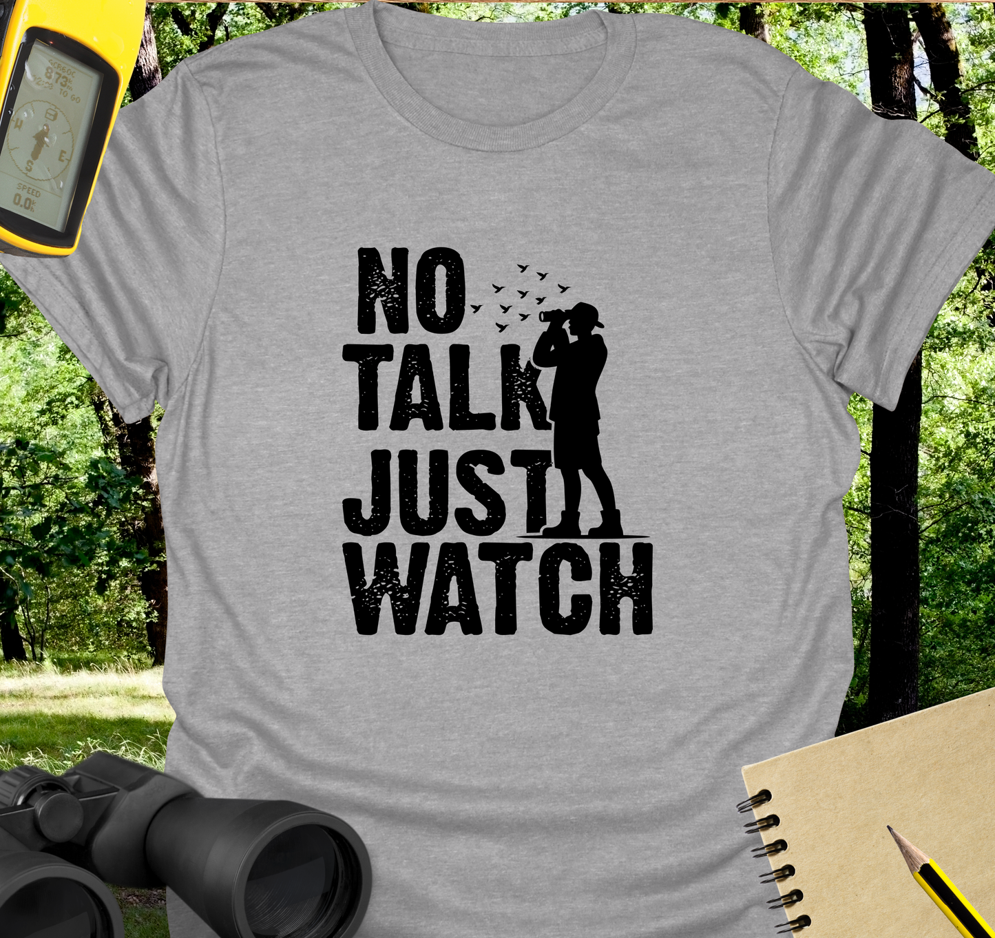 No talk birdwatching T-shirt