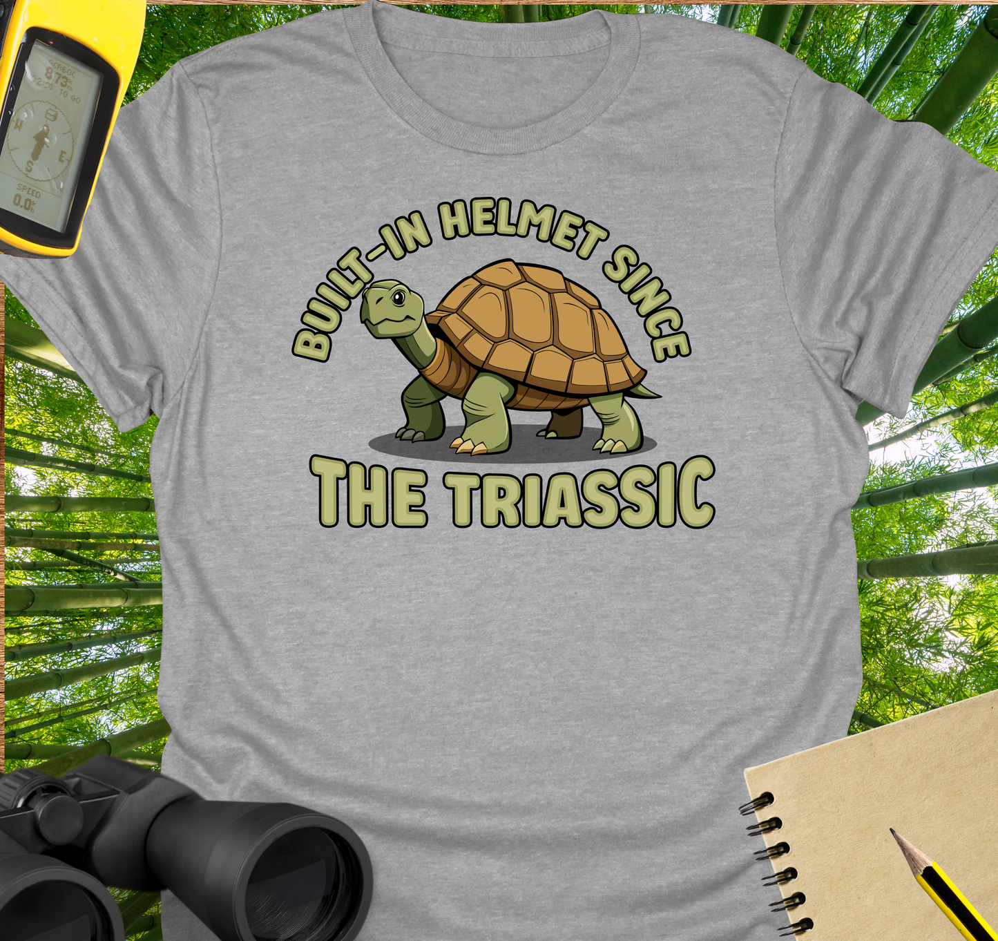 Built-in helmet T-shirt