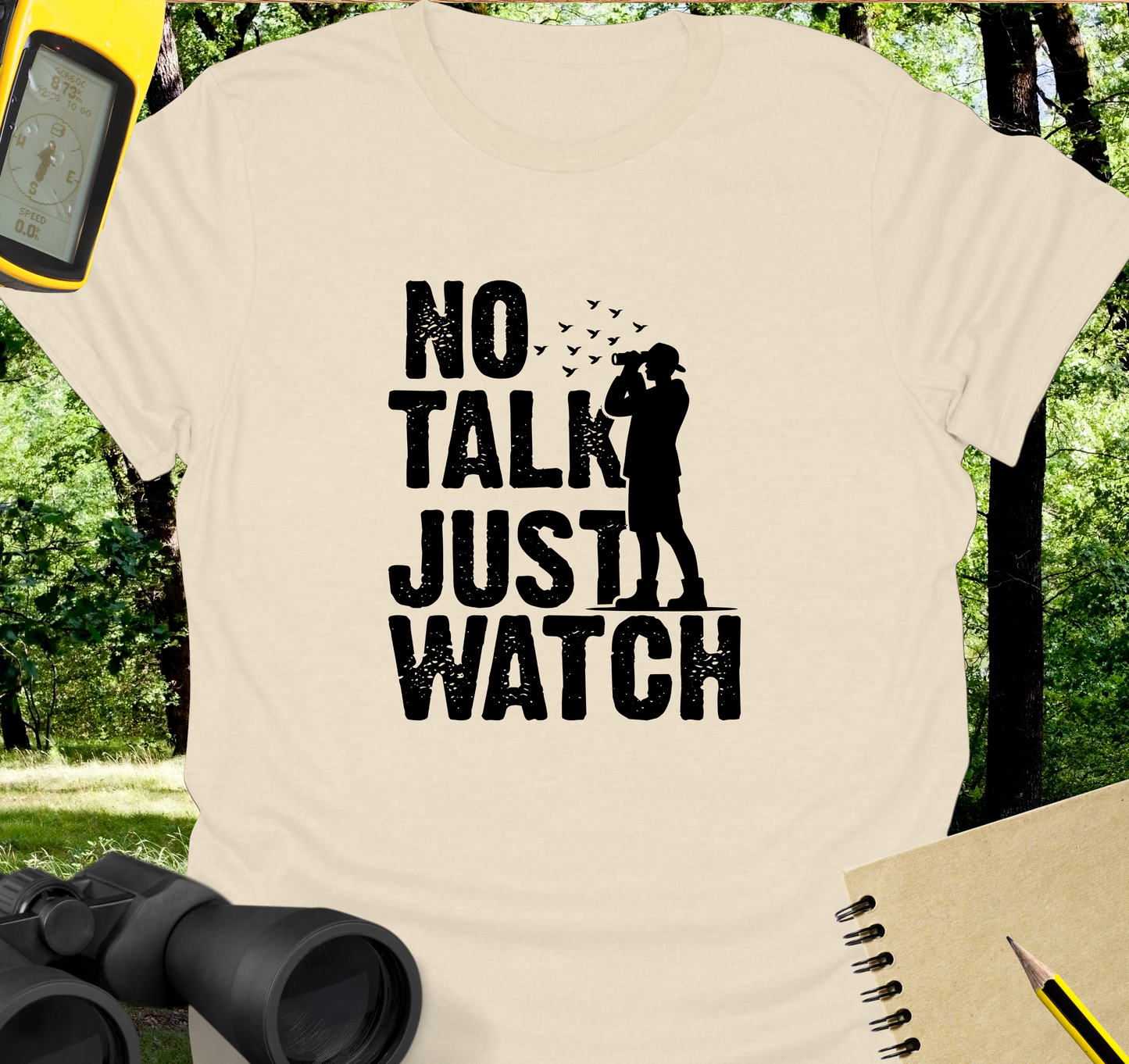 No talk birdwatching T-shirt