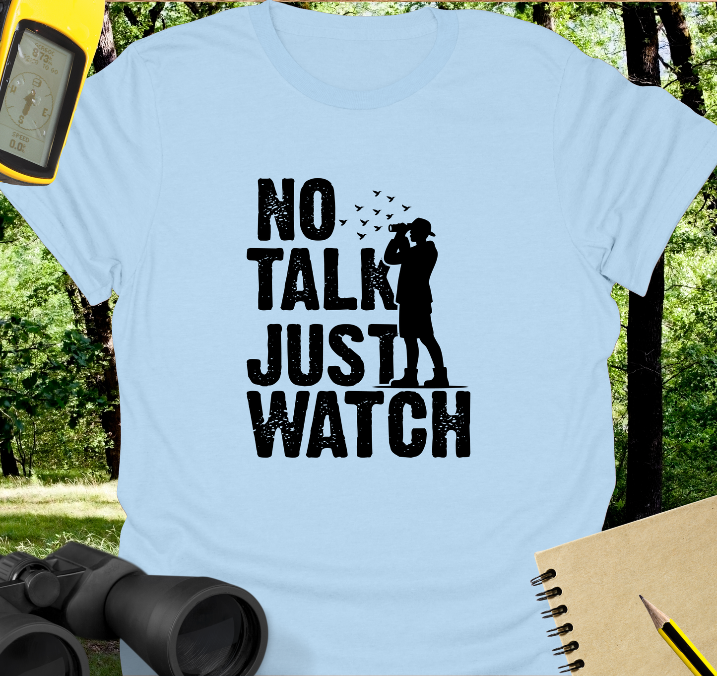 No talk birdwatching T-shirt