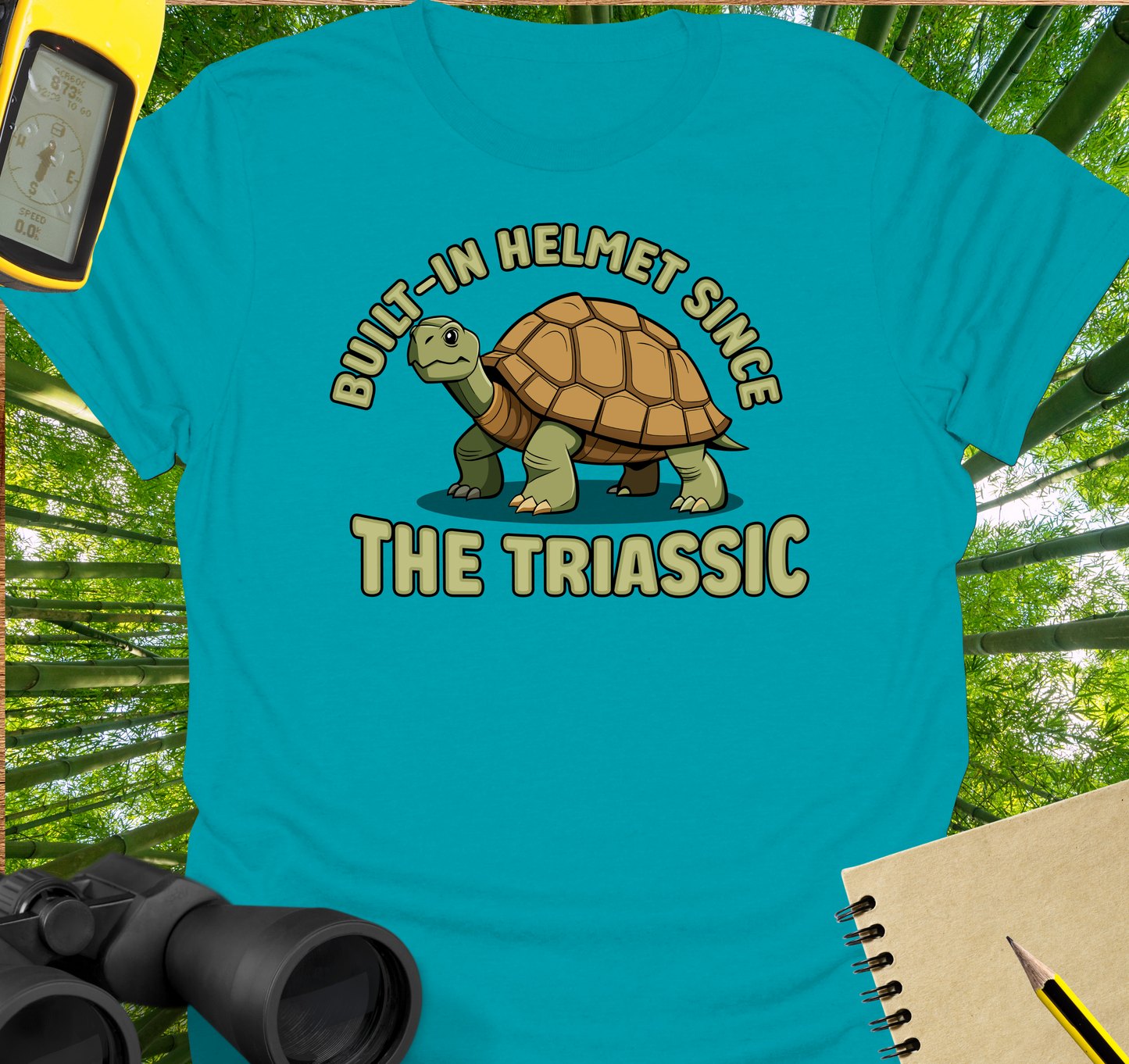 Built-in helmet T-shirt