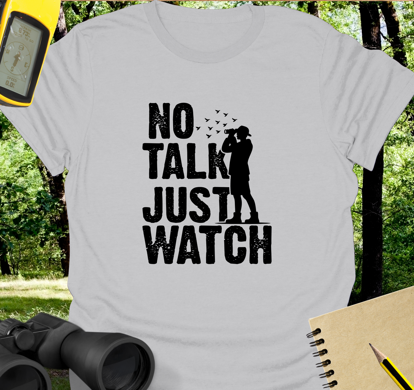 No talk birdwatching T-shirt