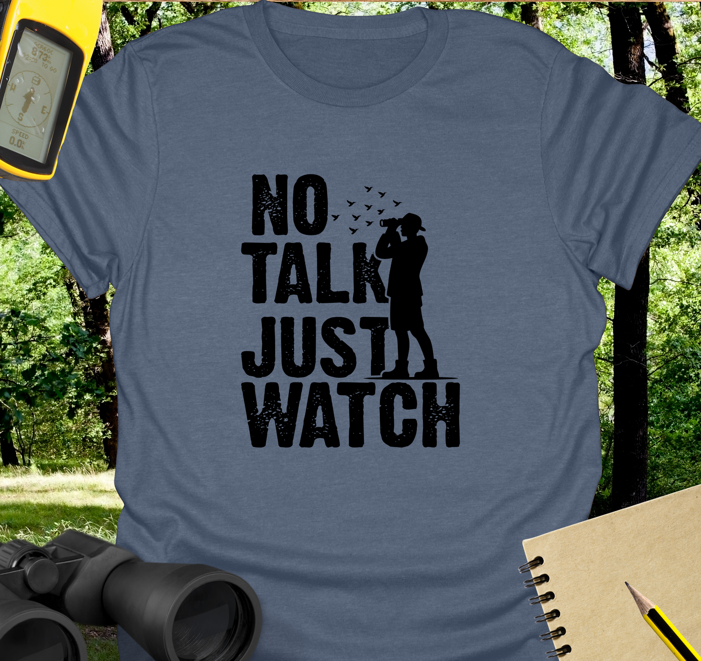 No talk birdwatching T-shirt