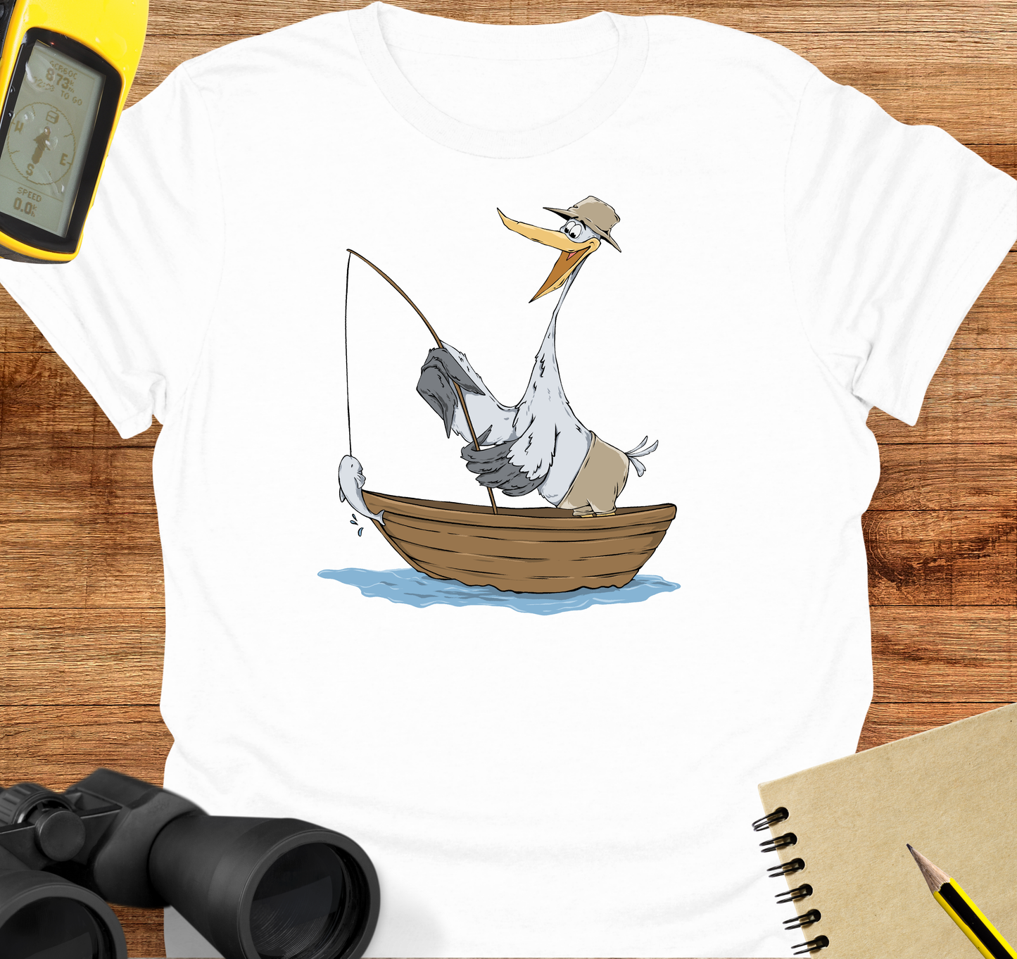 Heron fishing T-shirt