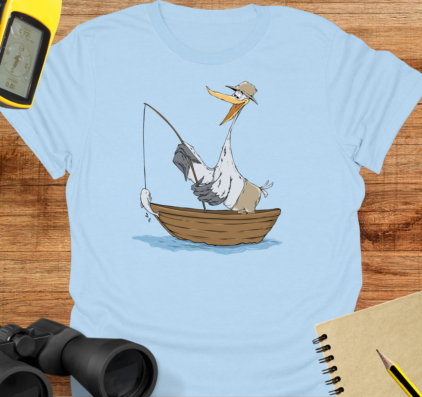 Heron fishing T-shirt