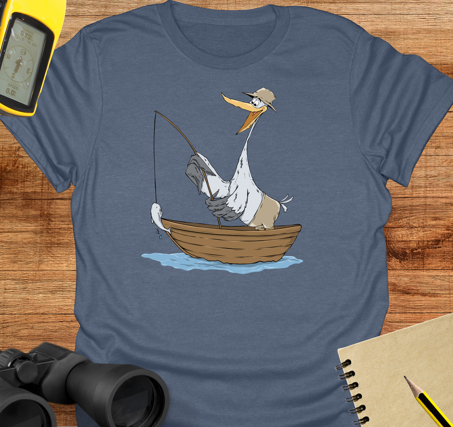 Heron fishing T-shirt