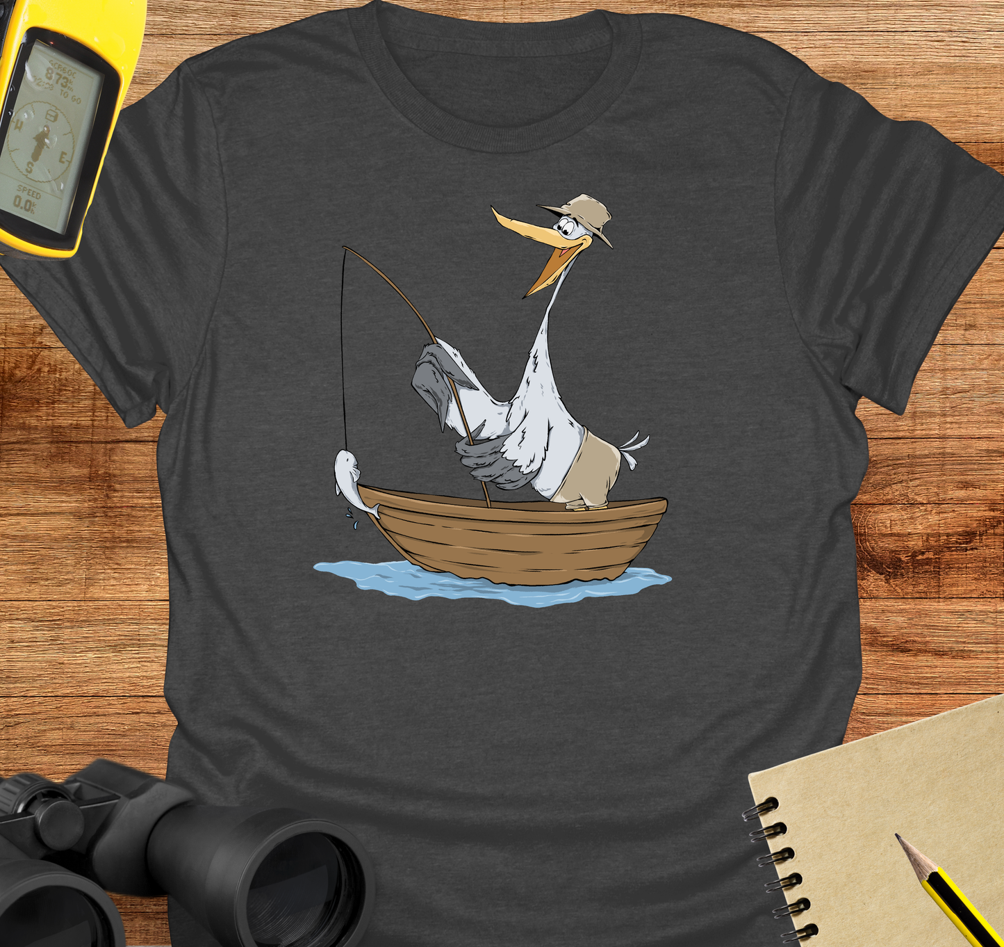 Heron fishing T-shirt