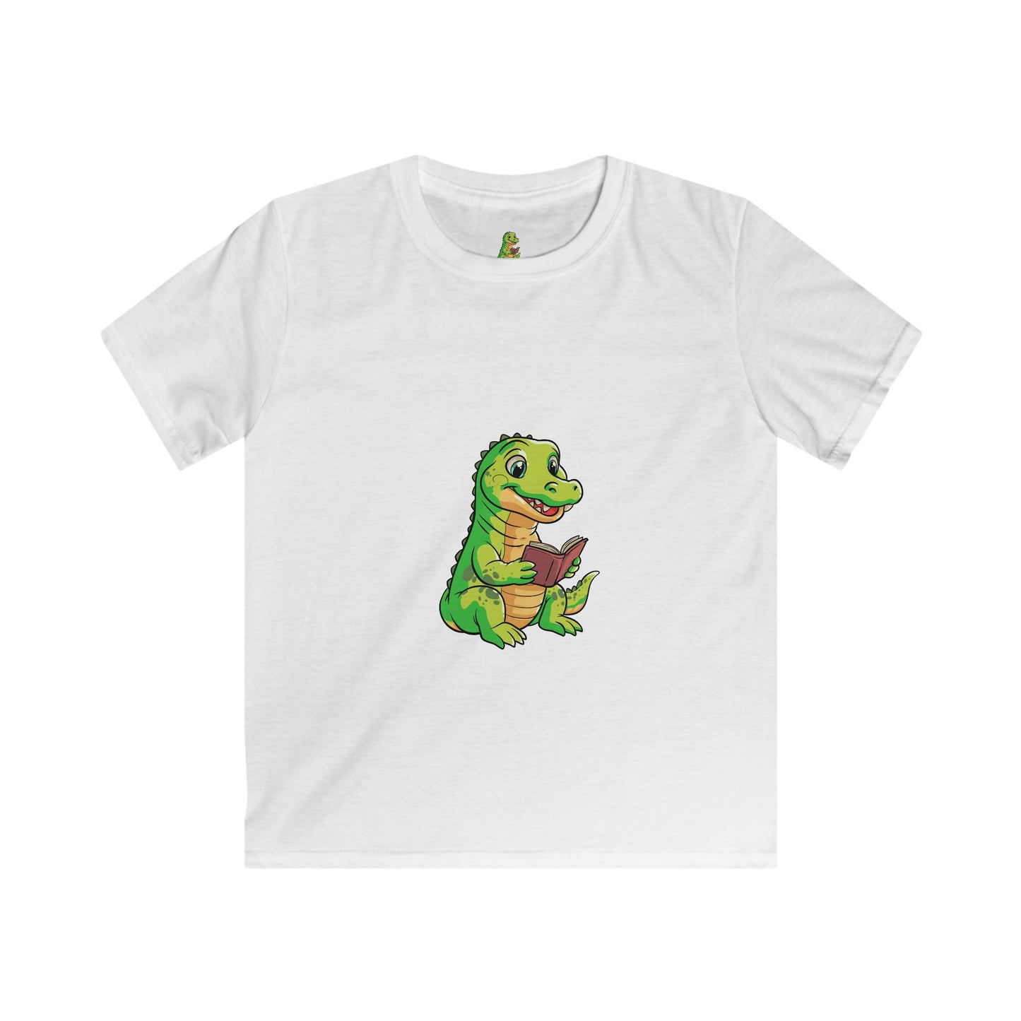Crocodile reading Book Kids T-shirts