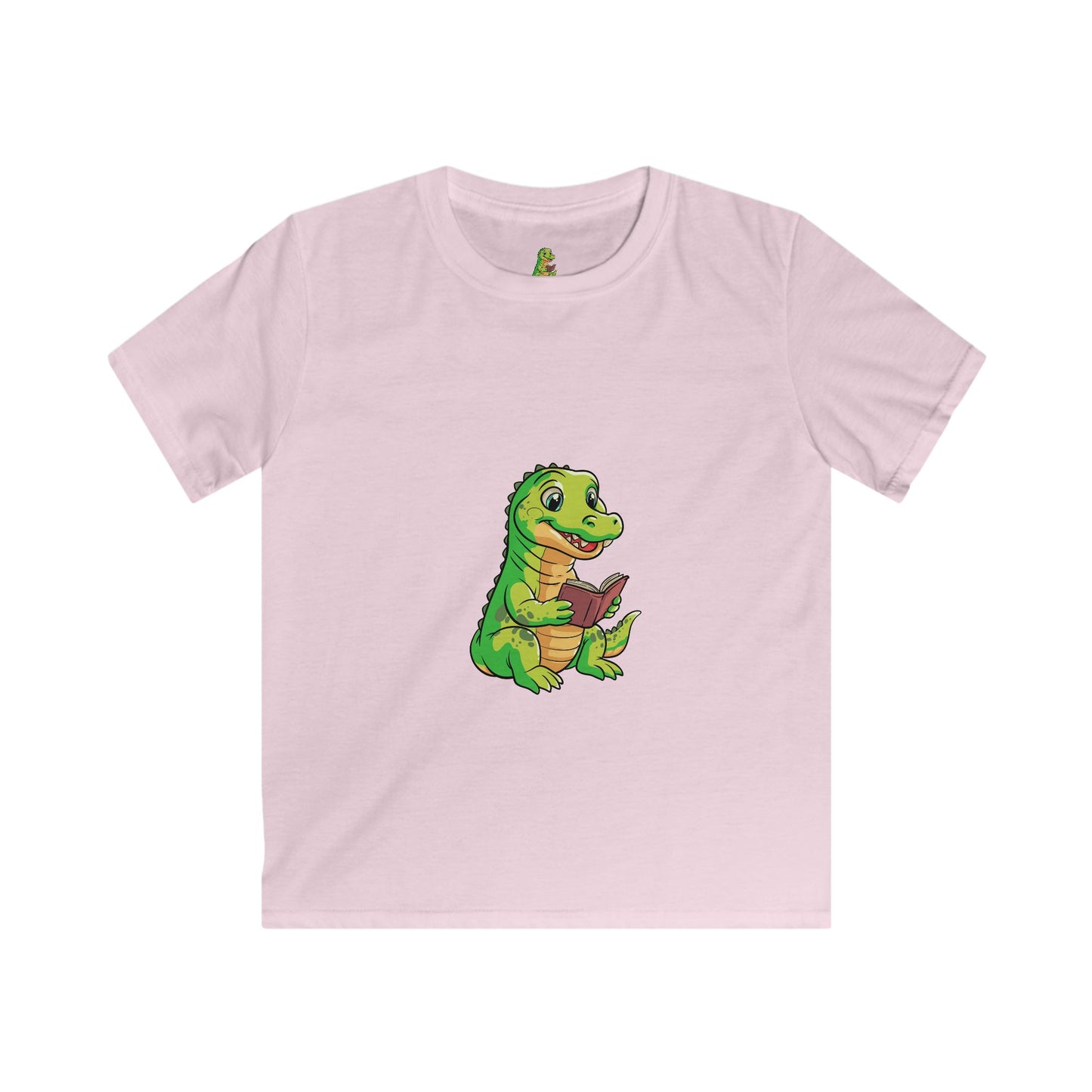 Crocodile reading Book Kids T-shirts