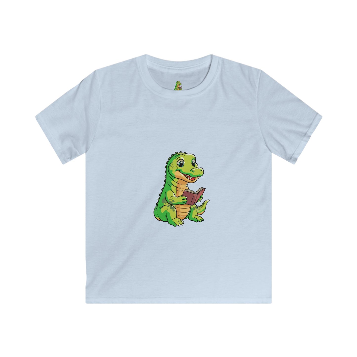 Crocodile reading Book Kids T-shirts