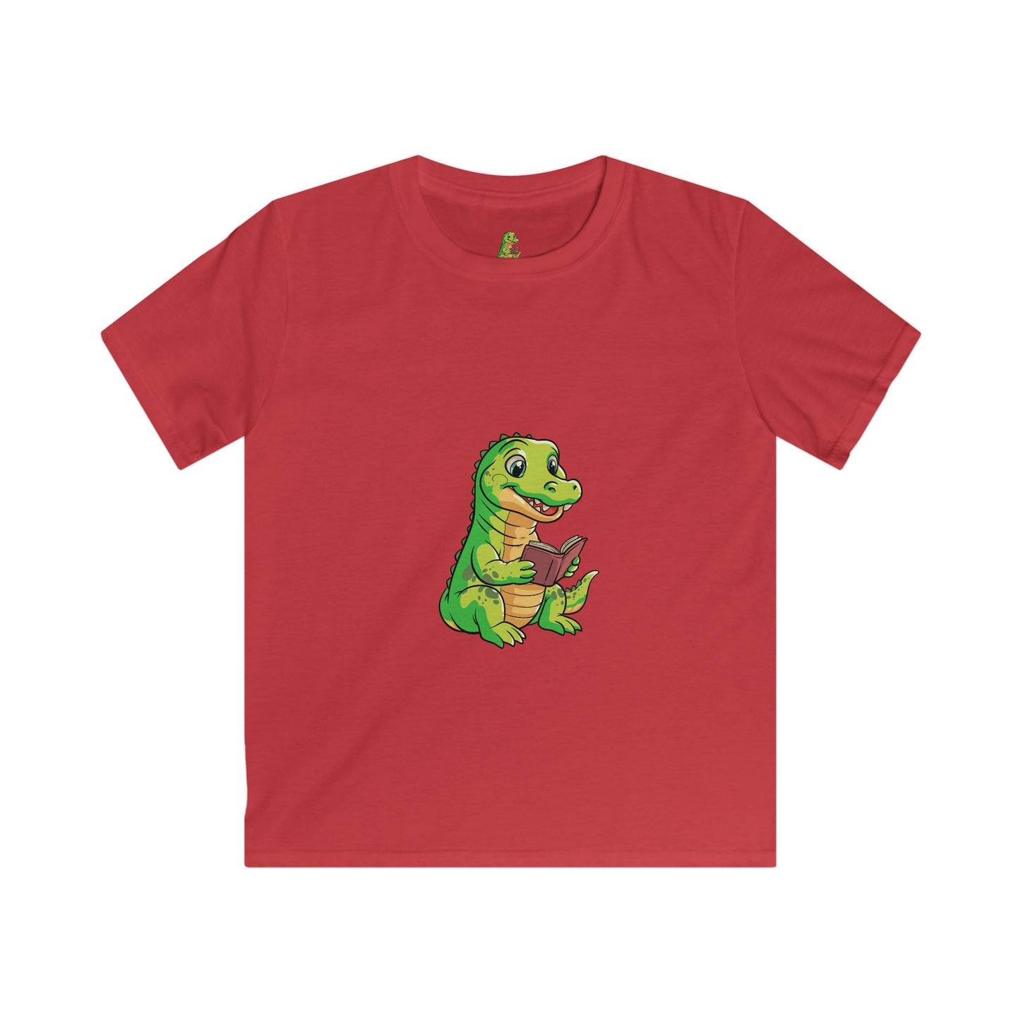 Crocodile reading Book Kids T-shirts