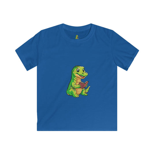 Crocodile reading Book Kids T-shirts