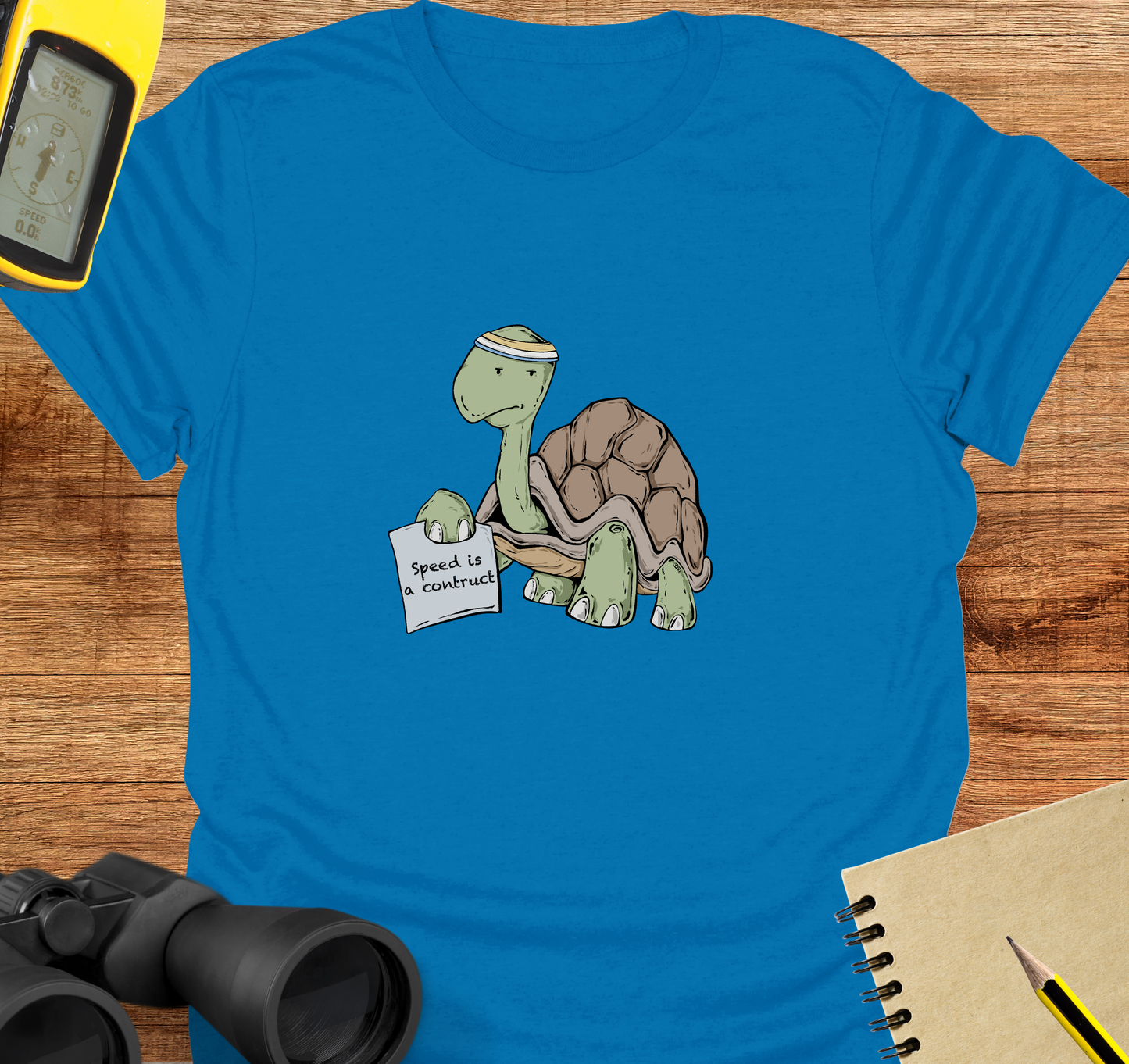 Speed is a construct T-shirt