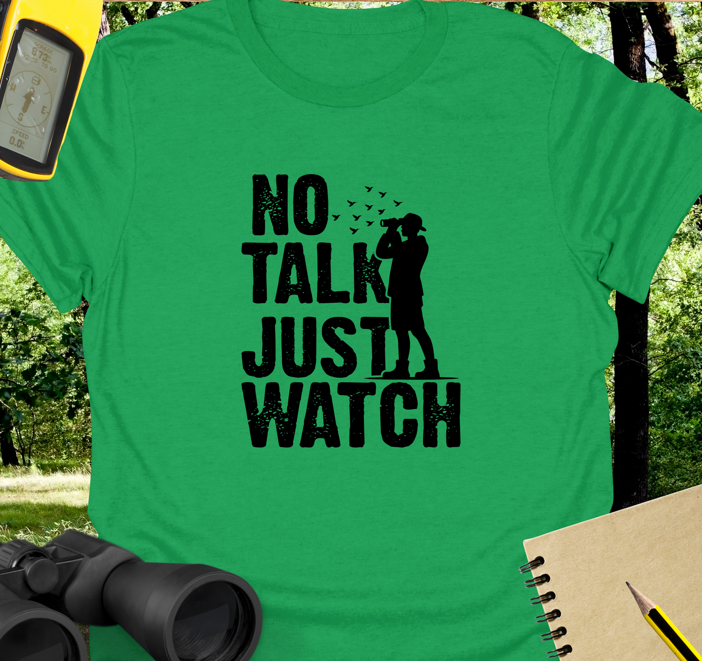 No talk birdwatching T-shirt